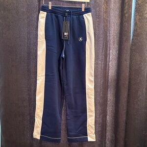 Stylish Women's Blue and White Joggers and T-shirt